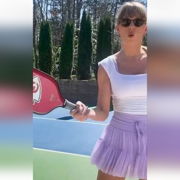 POPFLEX cafe au lait Layered Tulle Mini Skirt with Drawstring Waist and Pocket - Picture 2 of 8